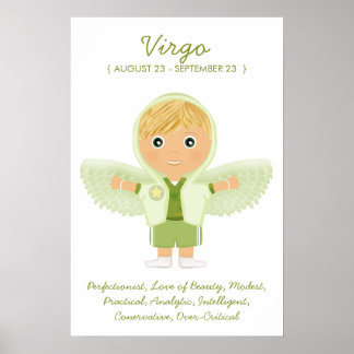 Virgem - Poster do Horoscópio Menino