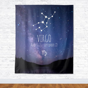 Virgem   Tapeçaria de Astronomia Personalizada