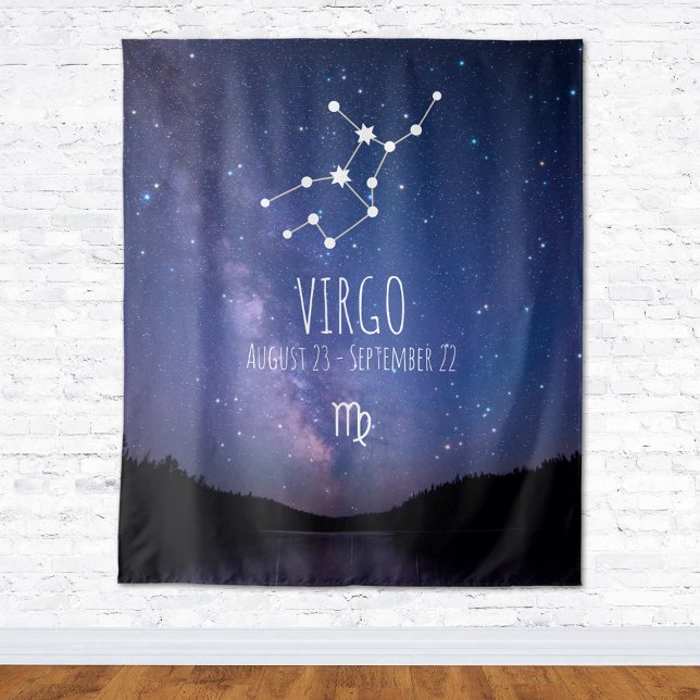 Virgem | Tapeçaria de Astronomia Personalizada (Criador carregado)