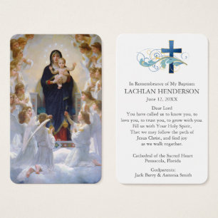 Virgin & anjos da oração   do baptismo