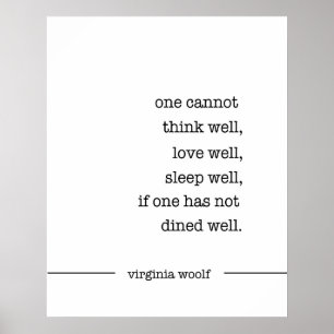 Virginia Woolf Cote Poster