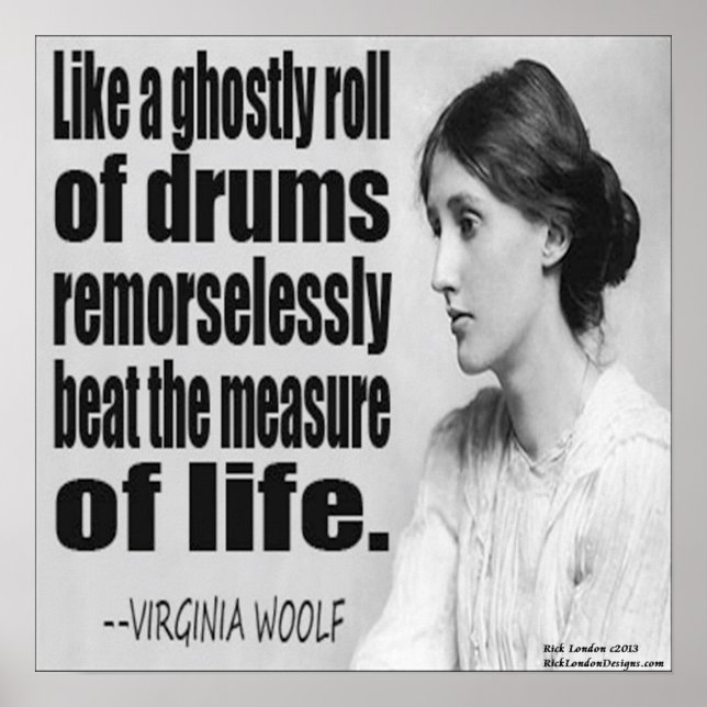 Virginia Woolf Ghosted Roll Cote Poster (Frente)