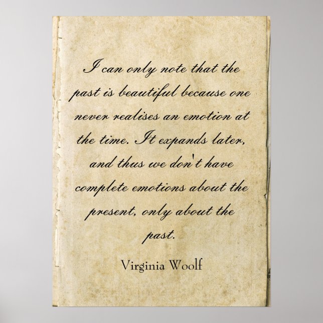 Virginia Woolf quote poster (Frente)