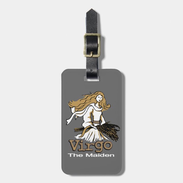 Virgo A cinza Maiden, etiqueta de mala (Frente Vertical)