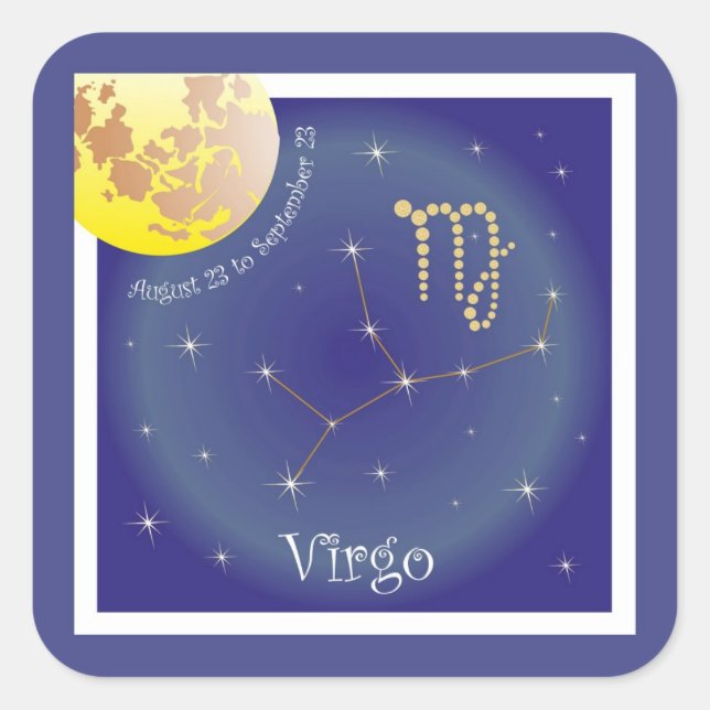Virgo agosto 23 to de setembros de 23 autocolantes (Frente)