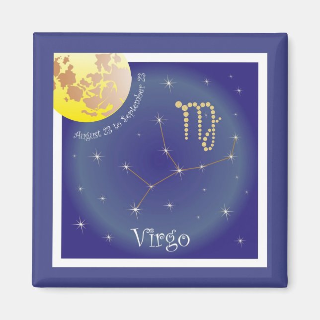 Virgo agosto 23 to setembros 23 íman (Frente)