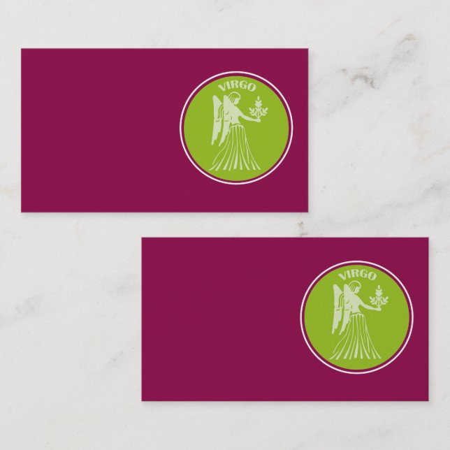 Virgo Cartão de visita (Frente/Verso)