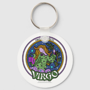 Virgo do NP 2,25" chaveiro básico do botão
