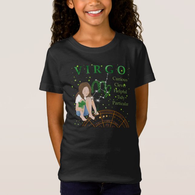 Virgo Kid Zodiac Traits  T-Shirt (Frente)