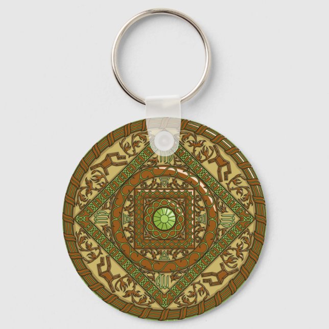 Virgo Mandala Chaveiro (Frente)