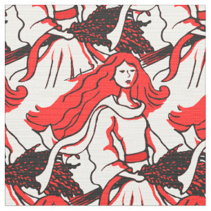 Virgo o tecido novo do teste padrão da arte do