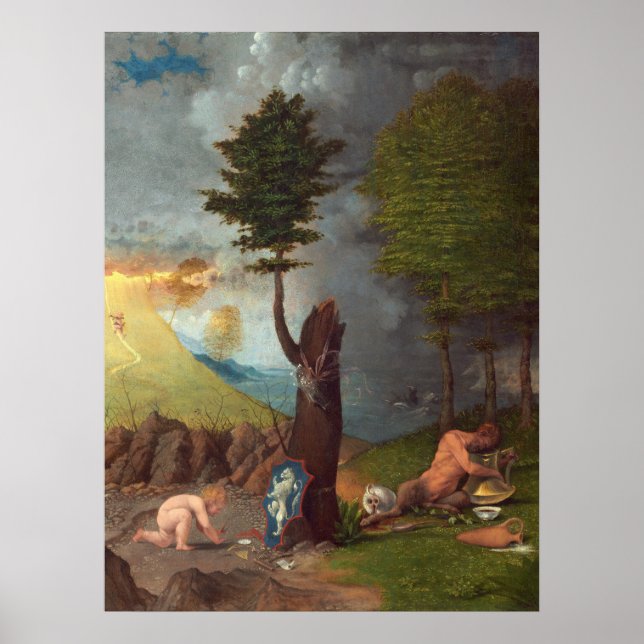 Virtude e vice - Lorenzo Lotto Fine Art Poster (Frente)