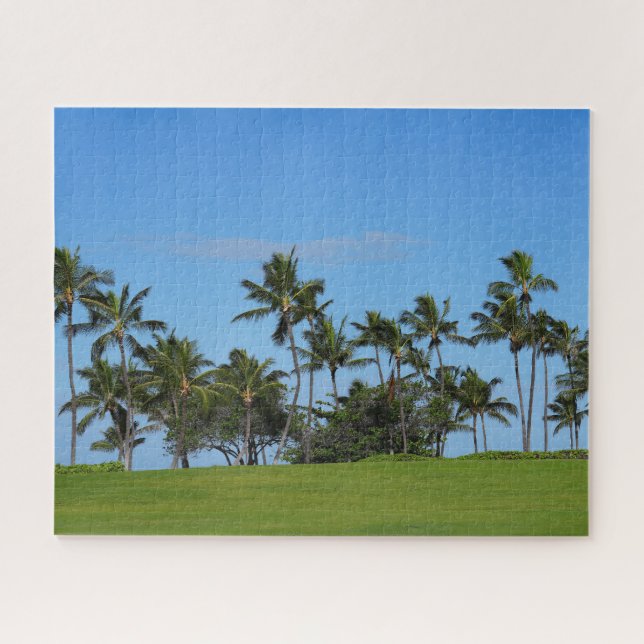 Visão Cênica de Árvores de Coco Quebra-cabeça de J (Horizontal)