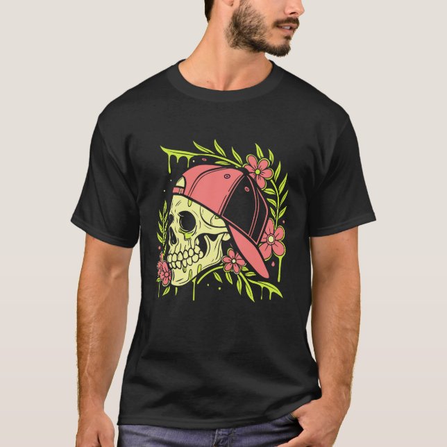 Visão do crânio - Arte da Camisa do Pós-Vida (Frente)