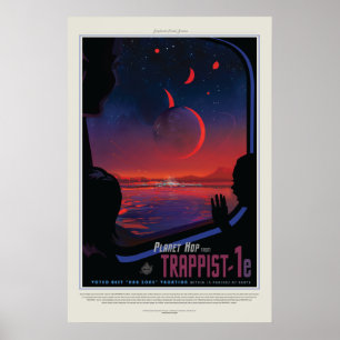 Visão do poster futuro: Planeta Trappist-1e