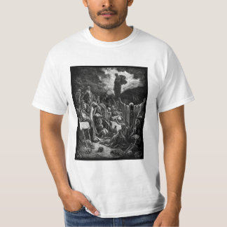 Visão do vale do t-shirt seco dos ossos