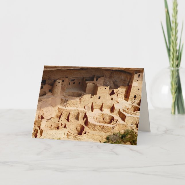Visão Geral do Cliff Palace Cartão de Saudação do  (Frente)