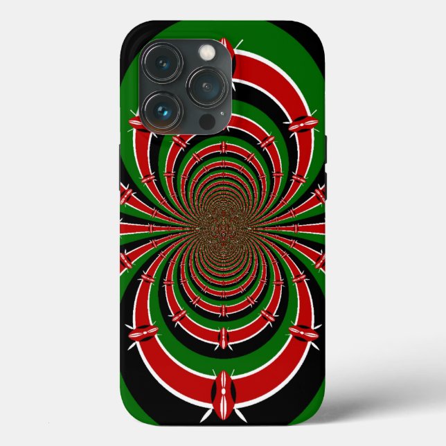 Visão Vibrante do Quênia: Arte Espelhada de Bandei (Verso)