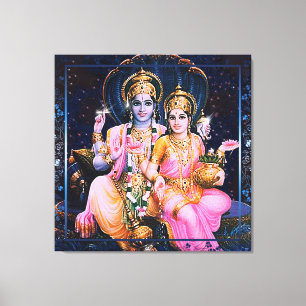 Vishnu & Lakshmi - Canvas