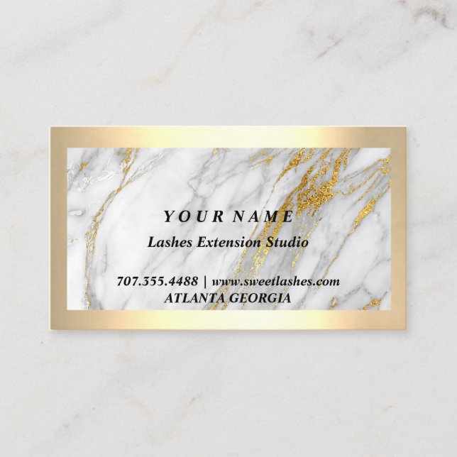 Visita 100 Lashes Após Cuidados Cartão De Lealdade 20% De (Frente)