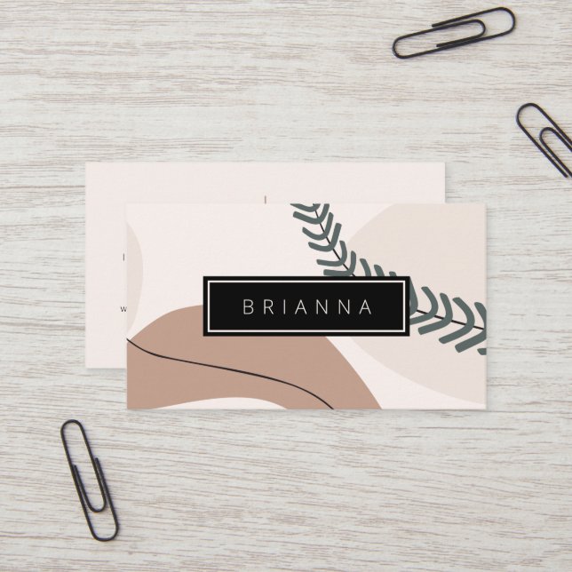 Visita Abstrato de Arte Moderna - Tones da Terra Cartão d (Frente/Verso In Situ)