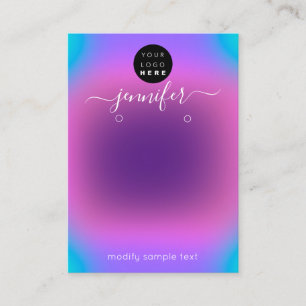 Visita Adicionar logotipo Cartão de joalharia feito à m