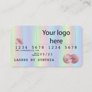 Visita Adicione o seu logotipo Estilo do cartão de crédit