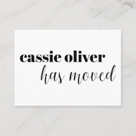 Visita Alteração moderna do cartão de endereço para o Sol