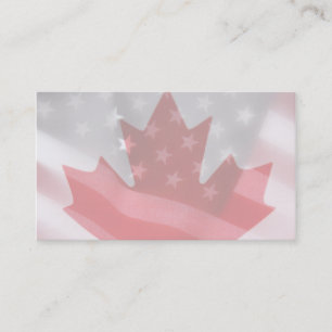 Visita Americano e canadense embandeira o cartão de