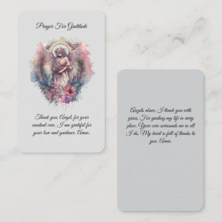 Visita Angel Prayer Para O Cartão De Oração De Gratidão