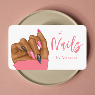 Visita Artista de prega rosa quente Salon Qr Code Cartão