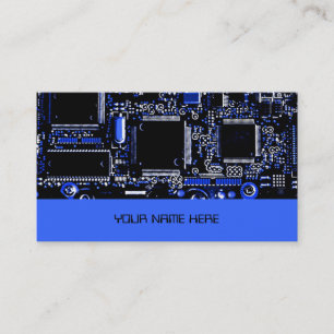 Visita Azul do modelo de cartão de negócios do azul 2 d