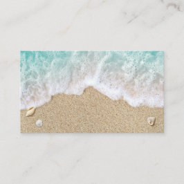 Visita Beach Waves Sandy Toes Salty Kisses Cartão de visi