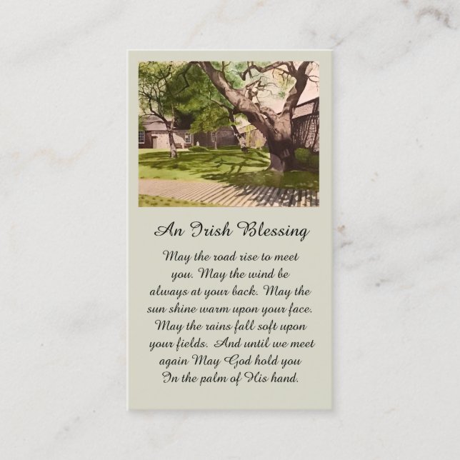 Visita Belo Cartão de condolências de Pintura de Cores de (Frente)