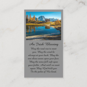 Visita Cabina no Cartão de condolências lago