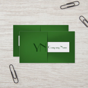 Visita Caixa verde profissional moderna - cartão de