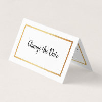 Calendário de Folha Ouro Moderno Altere O Cartão d