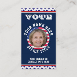 Visita Campanha Política Personalizada Modelo Cartão de v