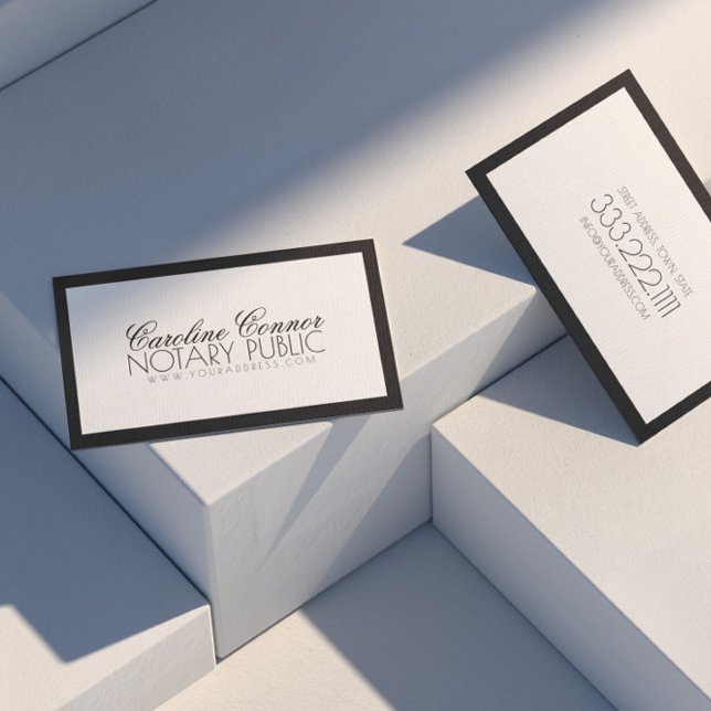 Visita Cartão Branca de Fronteira Negra Pública Notícia (Perfect for business)