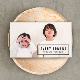 Visita Cartão com fotos de Fotografia Profissional