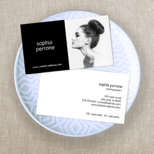 Visita Cartão com fotos de Fotógrafo Profissional Moderno