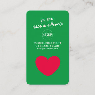 Visita Cartão com fotos de logotipo verde para eventos de