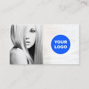 Visita Cartão com fotos de salão para adicionar logotipo 