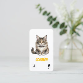 Visita Cartão Comum de Colecionador de Gatos Punk - Rebel