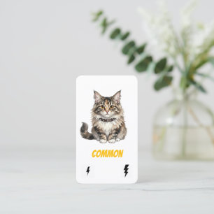Visita Cartão Comum de Colecionador de Gatos Punk - Rebel