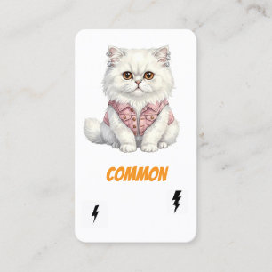 Visita Cartão Comum de Colecionador de Gatos Punk - Rebel