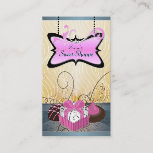 Visita Cartão cor-de-rosa & amarelo elegante de