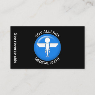 Visita Cartão de Alerta Médico de Alergia SOY