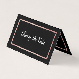 Visita Cartão de Alteração de Data de Calendário em Folha