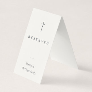 Visita Cartão de Assento Reservado Religioso Grace Stone